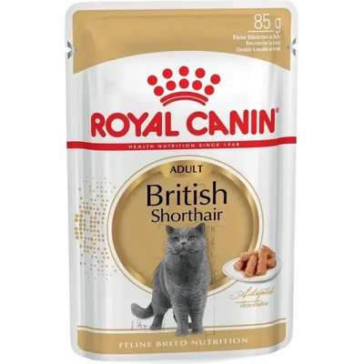 Royal Canin British Shorthair Adult пастет хапки в сос за британски късокосмести котки над 12 месеца 85gr