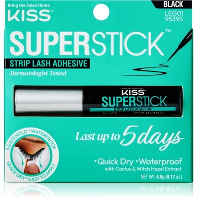 KISS Superstick Extended Wear лепило за изкуствени мигли Black 4.8 гр