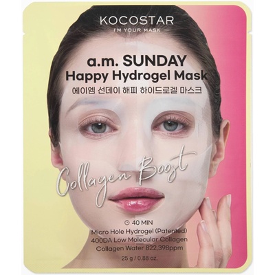 Kocostar Happy Хидрогелна лист маска за лице a. m. Sunday, 25 g