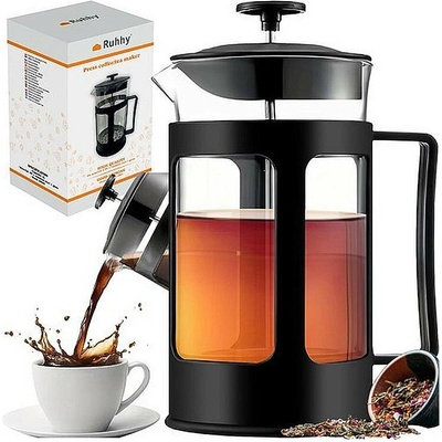 RUHHY Skleněný louhovač na čaj a kávu french press 1L 24565 47230