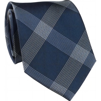 Hedvábná kravata modrošedá