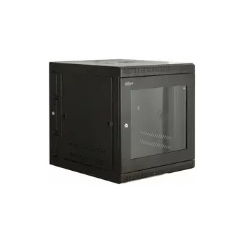 Dahua Шкаф Dahua 12U*600*800*650, за стенен монтаж, двусекционен, черен (PFC200-12U8D)