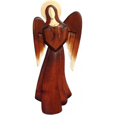 Drevorezba: Anjel s krídlami nadol - 44 cm - JC02-B