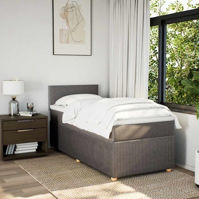vidaXL Box spring postel s matrací taupe textil