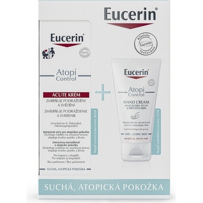 Eucerin AtopiControl Acute krém 40 ml + AtopiControl krém na ruce 75 ml dárková sada