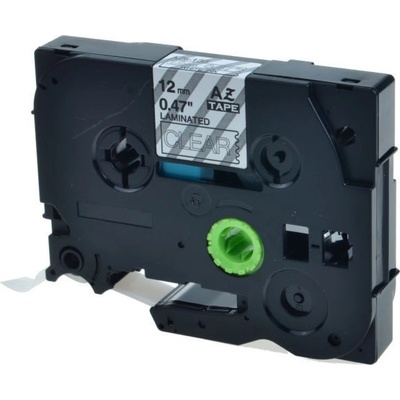 Compatible Съвместима лента с Brother TZ-135 / TZe-135, 12mm x 8m, бял печат / прозрачен субстрат (TZe135)