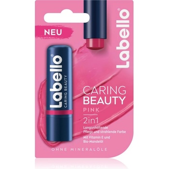 Labello Caring Beauty tónovací balzám na rty Pink 4,8 ml