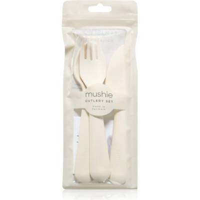 Mushie Cutlery príbor Ivory 3 ks