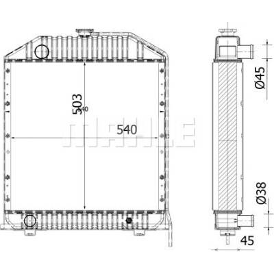 MAHLE Chladič, chlazení motoru CR2281000S