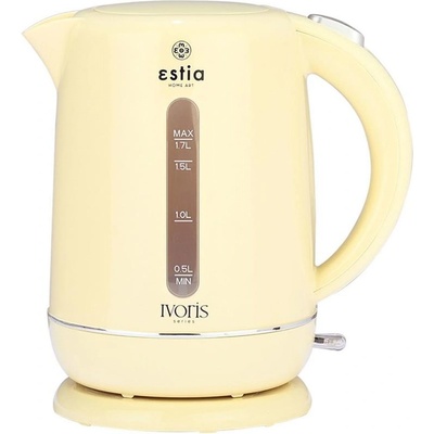 Estia Електрическа кана Estia - Ivoris, 2200W, 1.7 l, кремава (06-20873)