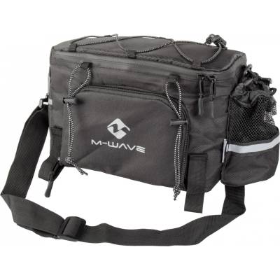 M-Wave Велосипедна дисага M-wave Amsterdam EXP Pannier - Black / Grey - размер 300 x 220 x 170/300 mm (510-4252-0111)