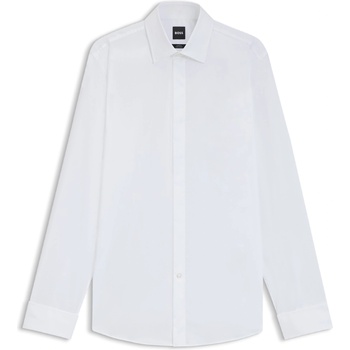 HUGO BOSS Риза Boss Men's Long Sleeve Plain Shirt - White 100