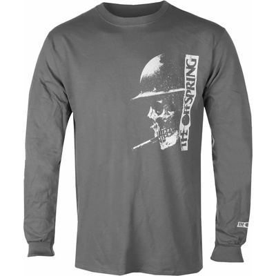 NNM мъжка тениска с дълъг ръкав The Offspring - Skull - Charcoal - RTTOSLSCHSKU