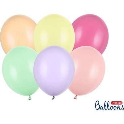 STRONG BALLOONS BALÓNKY pastelové 27 cm mix pastelových barev