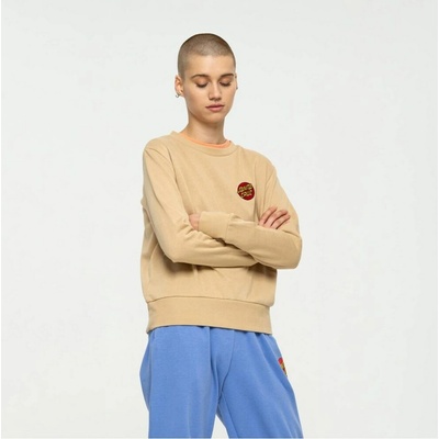 Santa Cruz Classic Dot Chest Emb Crew Oat Milk