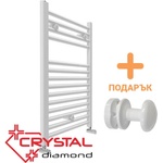 Crystal Водна лира за баня Crystal DIAMOND STRAIGHT WHITE 301 W, бяла, 690×450 mm (Crystal DIAMOND STRAIGHT WHITE 301)