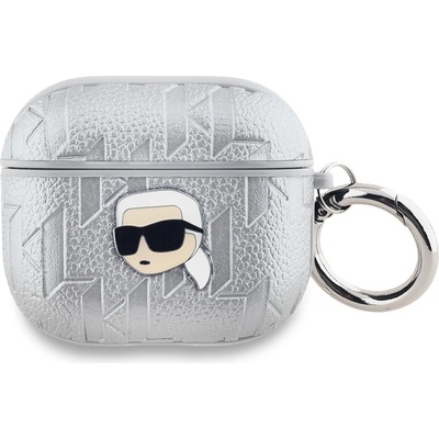 Karl Lagerfeld PU Embossed Karl Head Puzdro na AirPods 3 KLA3PGKIPS