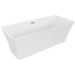 Mexen Tonia 170x75 cm white/brushed copper (52171707500-65)