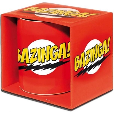 K&K The Big Bang Theory Bazinga Cup Hrnček na kávu Červený porcelán 325 ml