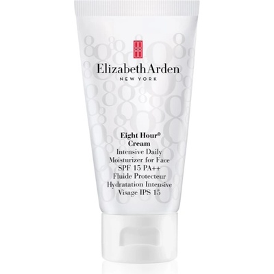 Elizabeth Arden Eight Hour Intensive Daily Moisturizer For Face дневен хидратиращ крем за всички типове кожа на лицето SPF 15 50ml
