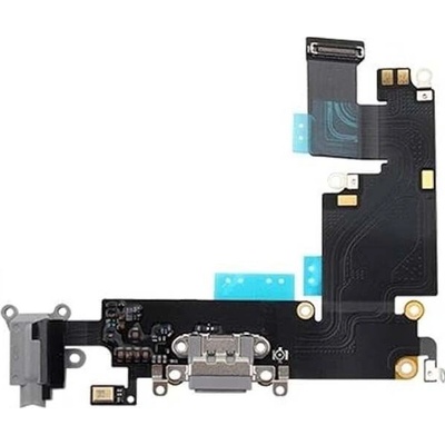 Flex kábel nabíjania iPhone 6 Plus - nabíjací konektor, mikrofón Farba: sivá