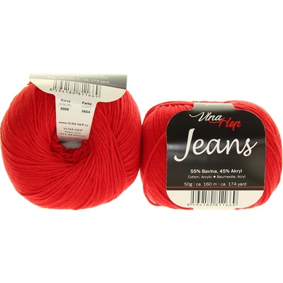 Vlna Hep Jeans 8008 červená