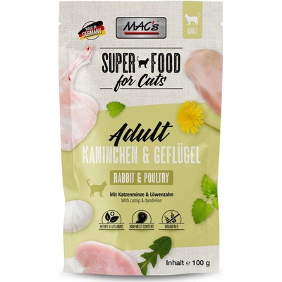 Mac's Cat králík a drůběž s pampeliškou 100 g