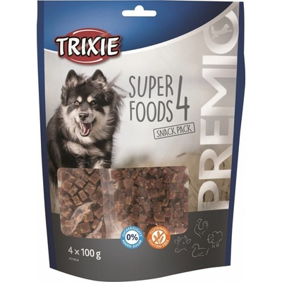 Trixie Przysmaki PREMIO 4 Superfoods kuřecí kachna hovězí jehněčí 4 × 100 g