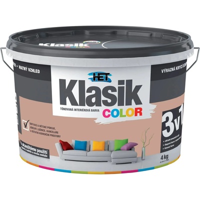 HET KLASIK COLOR interiérová farba 7+1 kg hnedá karamelová (0267)