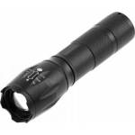 GTV Flashlight Pocket Flashlight SOS Zoom Battery Operated 3xAAA 1.5V, 5W, 300LM, 6400K, 200m, IP44, Black