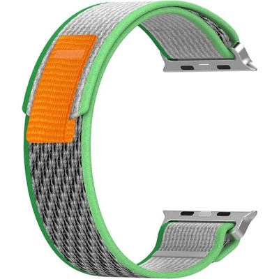 Techsuit Каишка Techsuit - W039 Nylon, Apple Watch, 38/40/41 mm, сива/зелена (KF2313123)
