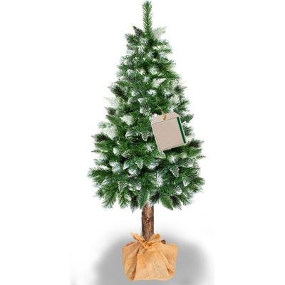 Springos Umelá vianočná borovica na kmeni 220 cm so šiškami S-CT0262