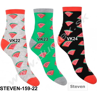 Steven Vzorované ponožky 159 22 VK23 zelená