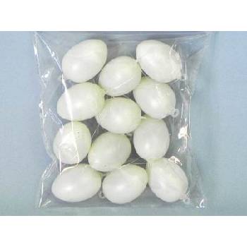 Vajíčka závěs pvc 12ks/4cm bílá