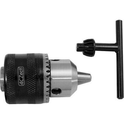 4CZech Sklíčidlo vrtačkové zubové s kličkou 1,5-10mm se závitem 3/8" 24UNF, házivost do 0,35mm - 4CZ-H10K-3/8