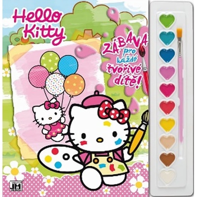 Hello Kitty omalovánka s vodovkami