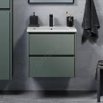 Bath Deluxe Шкаф за баня с мивка MOLDE 60x55x46 см зелен (BT0139)
