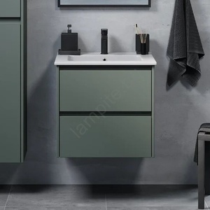 Bath Deluxe Шкаф за баня с мивка MOLDE 60x55x46 см зелен (BT0139)