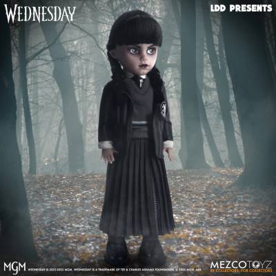 Living Dead Dolls Doll фигурка (кукла) Wednesday - Living Dead Dolls Doll - Wednesday Nevermore Academy Uniform - MEZ99656