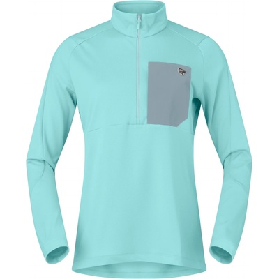 Norrøna Дамски поларен пуловер Norrøna Women's Femund Warm1 Half-Zip Fleece jumper - Aqua Haze / Trooper (105-6113-0314)