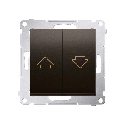 Simon Ovládač žalúzií tlačidlový 10A/250V (PS) bronz matná metalíza SIMON54Pre