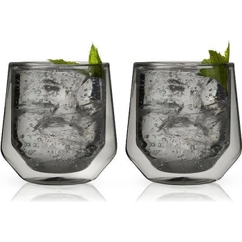 Viski (САЩ) Комплект от 2 бр. двустенни чаши viski aurora в цвят опушено сиво - 270 мл (viski 11187)