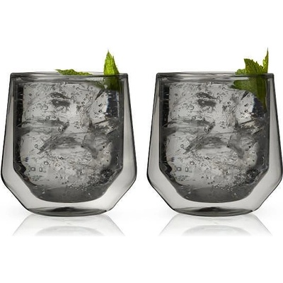 Viski (САЩ) Комплект от 2 бр. двустенни чаши viski aurora в цвят опушено сиво - 270 мл (viski 11187)