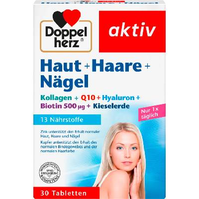 Doppelherz aktiv за кожа + коса + нокти - 30 таблетки