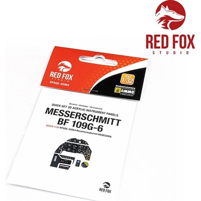 Hasegawa Red Fox Studio Kft. Messerschmitt Bf 109G-6 for kit 1:32