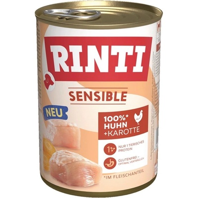 RINTI Консерва rinti sensible пиле & морков 400 г