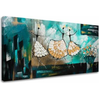 Autorská reprodukcia na plátne TANEČNICE - 80x40 cm
