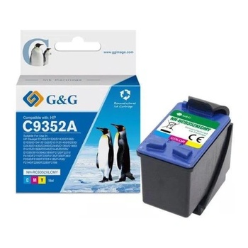 Compatible ГЛАВА ЗА HP Deskjet 3910/3915/3918/3920/3930/3938/3940/D1311/D1320/D1330/D1341/D1360/D1368/D1455/D1460/D2330/D2360/D2430/D2460/D4263/D4363/F325/F340 - Color - C9352AE - PN NH-RC9352XLCMY - /22/ - G&G (NH-RC9352XLCMY)