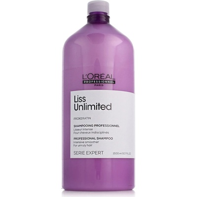 L'Oréal Liss Unlimited vyhladzujúci šampón pre krepaté a neposlušné vlasy 1500 ml