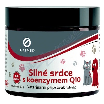 GALMED Silné Srdce s Q10 s příchutí masa 100 tbl